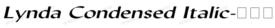 Lynda Condensed Italic字体转换